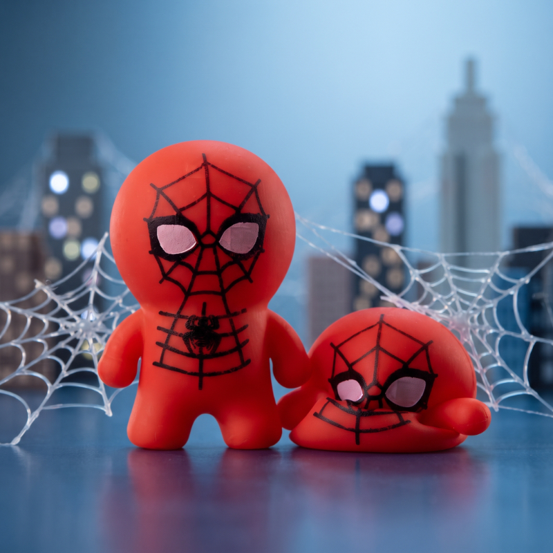 Spider-Man Squishy - 12'li Paket - Yumuşak Oyuncak - görsel 2